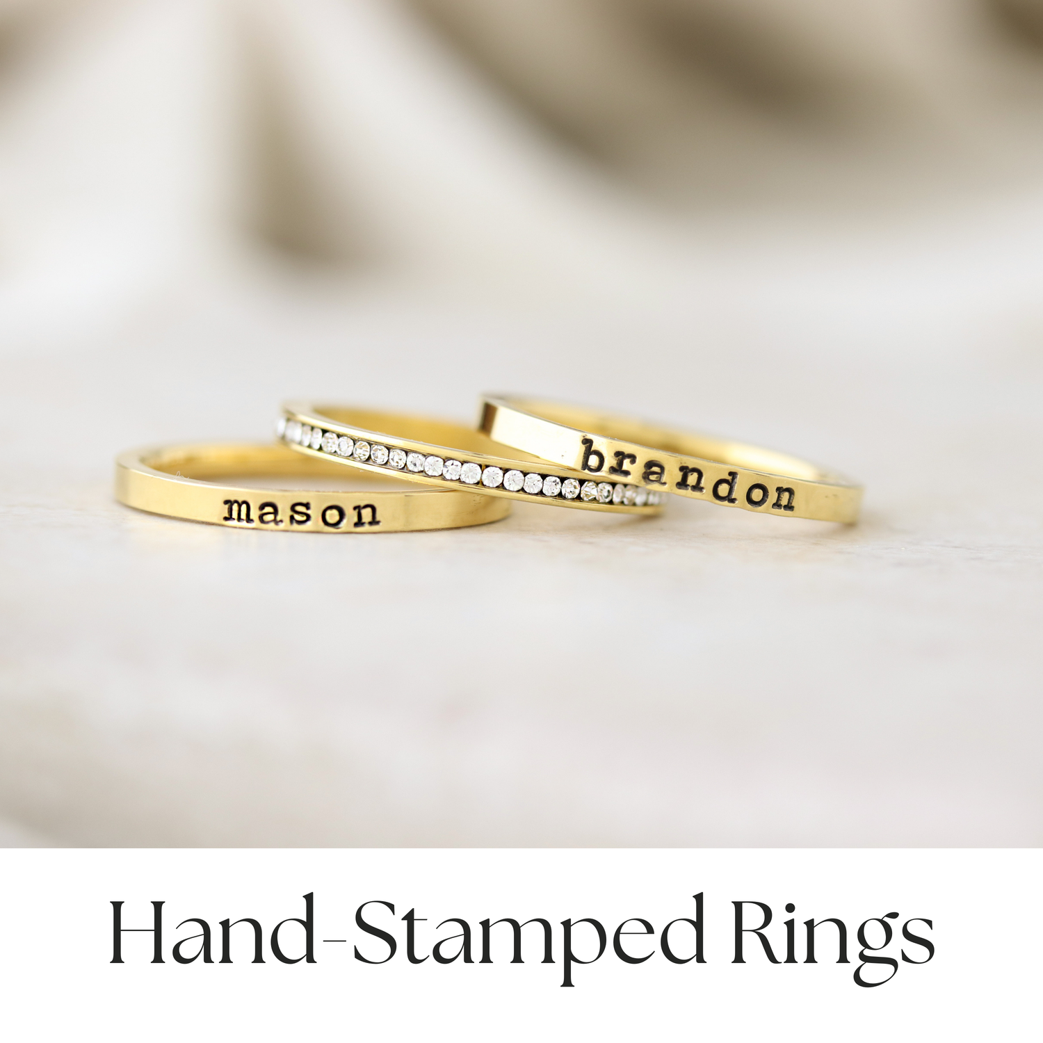 Hand Stamped Rings