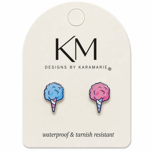 Cotton Candy Stud Earrings