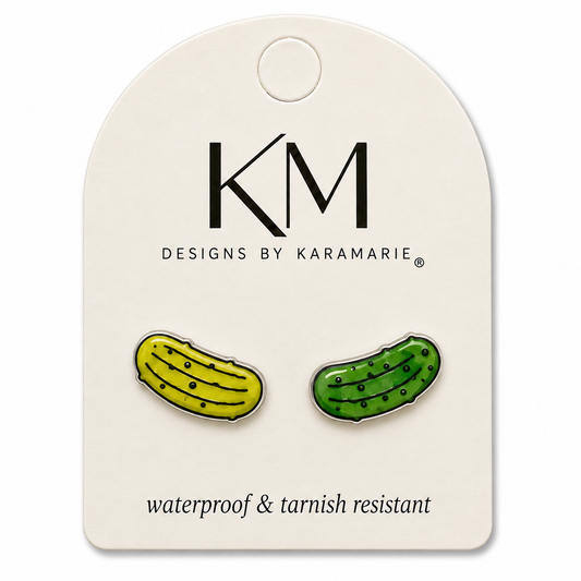 Pickle Stud Earrings