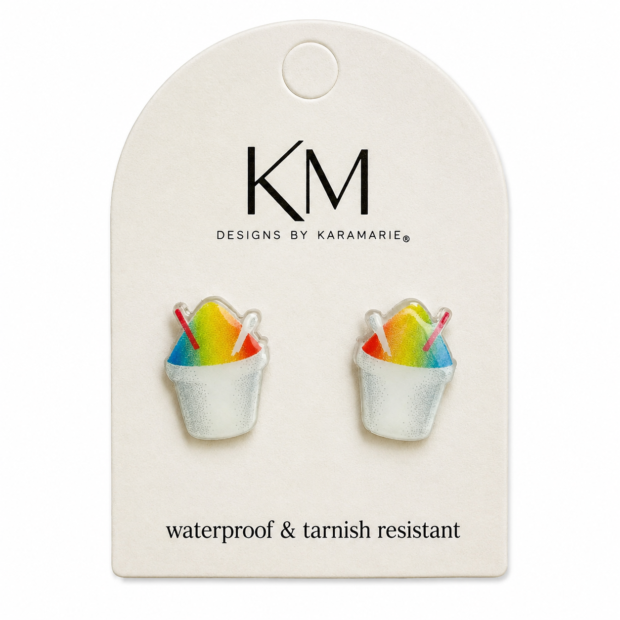 Snow Cone Stud Earrings
