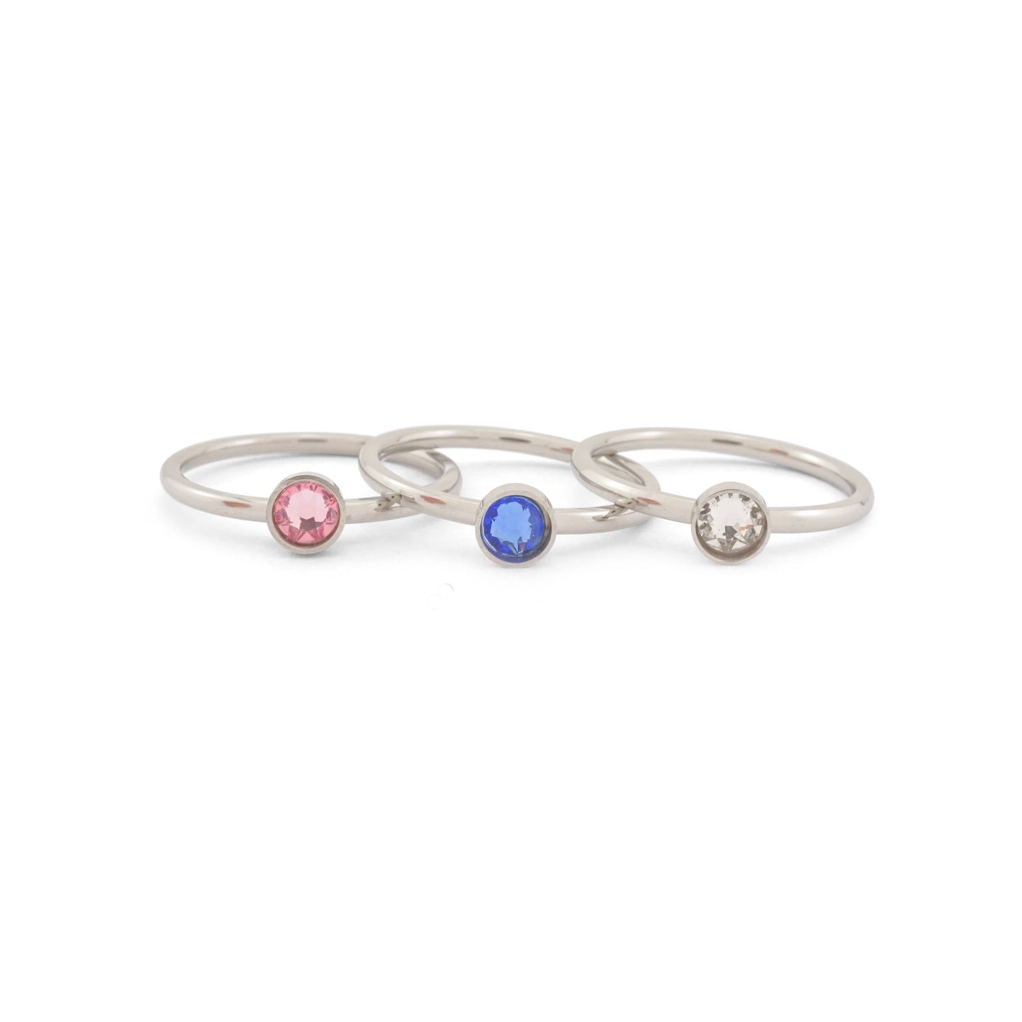Birthstone Ring - Birthstone Stacking Rings - Swarovski Birthstone Ring - Mothers Rings  - Gift for Mothers Day - Mothers Day Present -