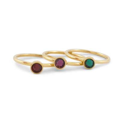 Birthstone Ring - Birthstone Stacking Rings - Swarovski Birthstone Ring - Mothers Rings  - Gift for Mothers Day - Mothers Day Present -