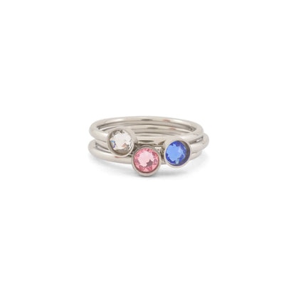 Birthstone Ring - Birthstone Stacking Rings - Swarovski Birthstone Ring - Mothers Rings  - Gift for Mothers Day - Mothers Day Present -