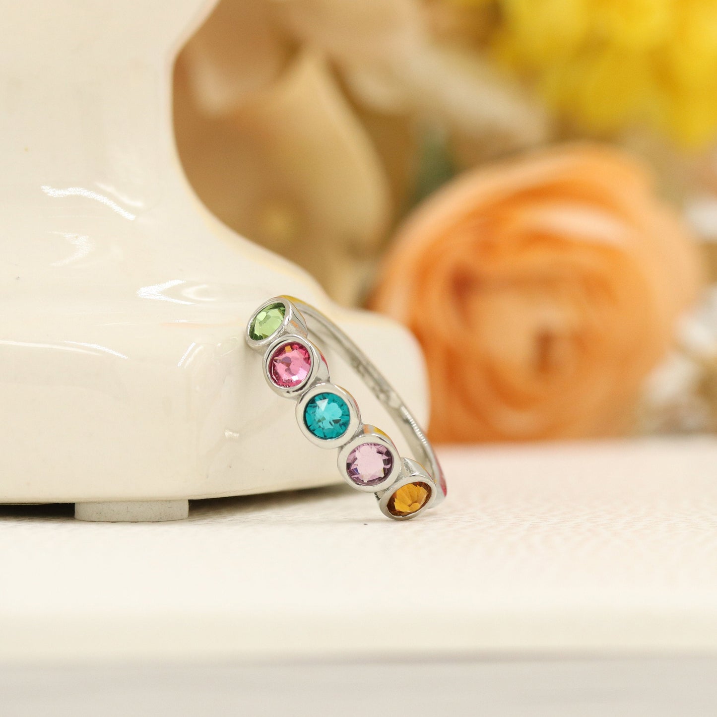 Mothers Ring - Mothers Birthstone Ring - Mothers Jewelry - Family Ring - Family Birthstone Ring - Mothers Day Gift - Ring with Birthstones