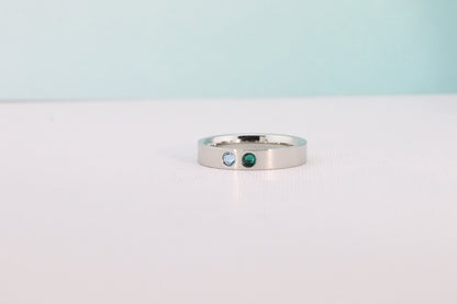 Mothers Ring Band - Mothers Birthstone Ring - Mothers Jewelry - Family Ring - Family Birthstone Ring - Mothers Day Gift - Grandmothers Ring