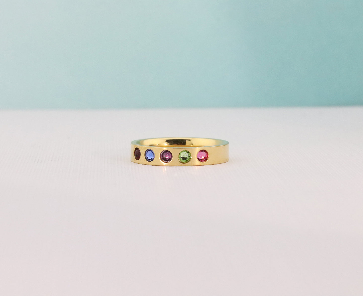 Mothers Ring Band - Mothers Birthstone Ring - Mothers Jewelry - Family Ring - Family Birthstone Ring - Mothers Day Gift - Grandmothers Ring