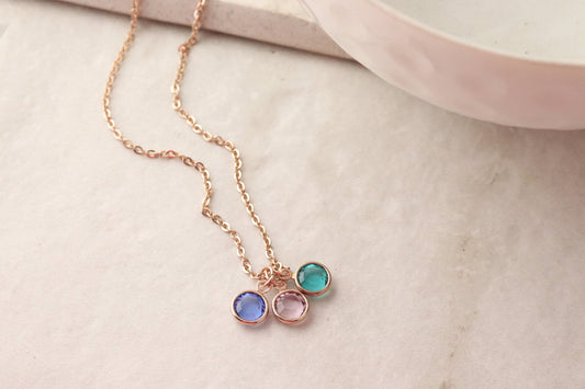 Mothers Birthstone Necklace - Birthstone Jewelry for Mom - Personalized Mom Necklace - Kids Birthstone Necklace Birthstone Necklace for Mom